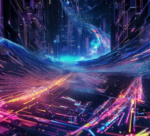 暗夜炫彩科技动态壁纸——设计师的视觉盛宴